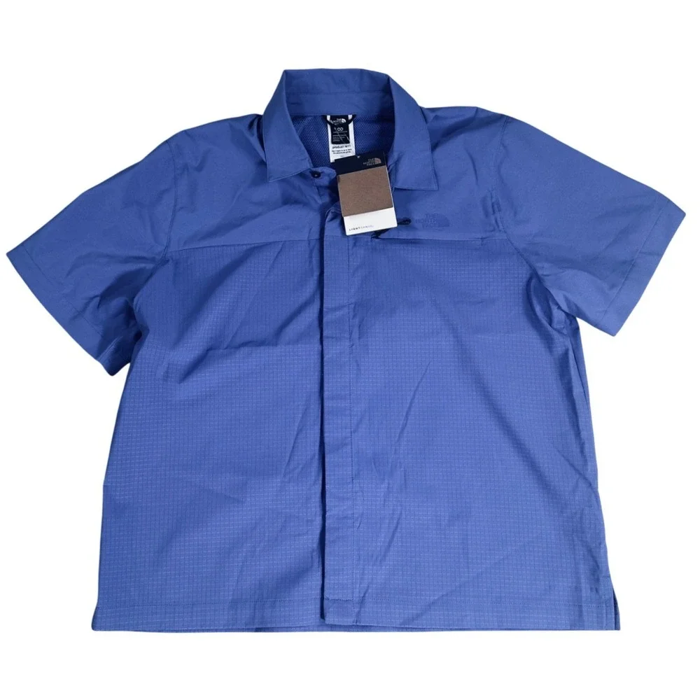 The North Face Lightrange Shirt Womens Large Indigo Plum Hiking UPF Top NEW - Picture 5 of 16